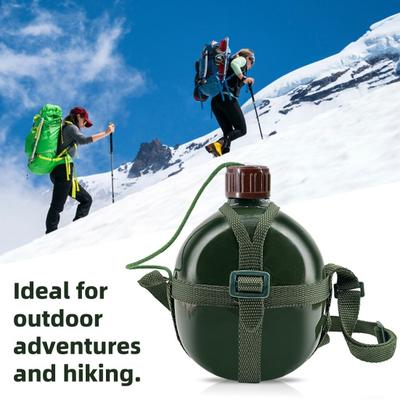Военная фляга с регулируемым ремешком, контейнер для воды, большая емкость, фляга