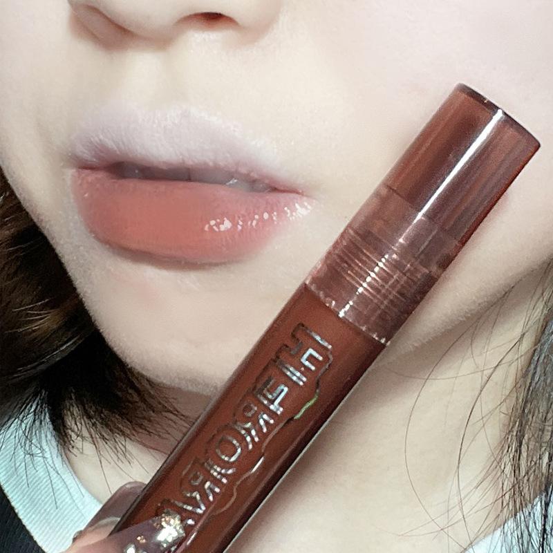 HER ORANGE Lava Paste Шоколадное зеркало Глазурь для губ Водяной туман Роса для губ Женский блеск для губ Нектар для губ Водный блеск Помада Летняя глазурь для губ