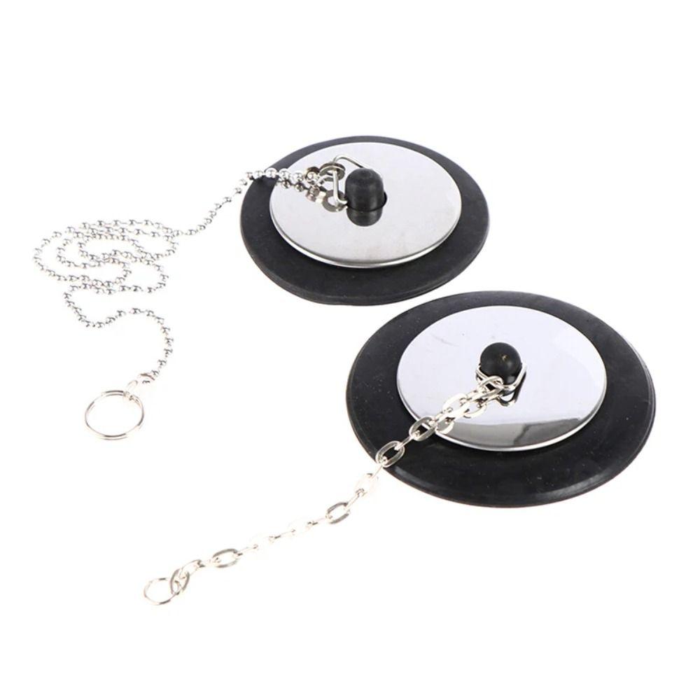 1 шт. Универсальный слив для ванны с цепочкой, заглушка для ванны, прочная пробка для ванны, аксессуары для ванны