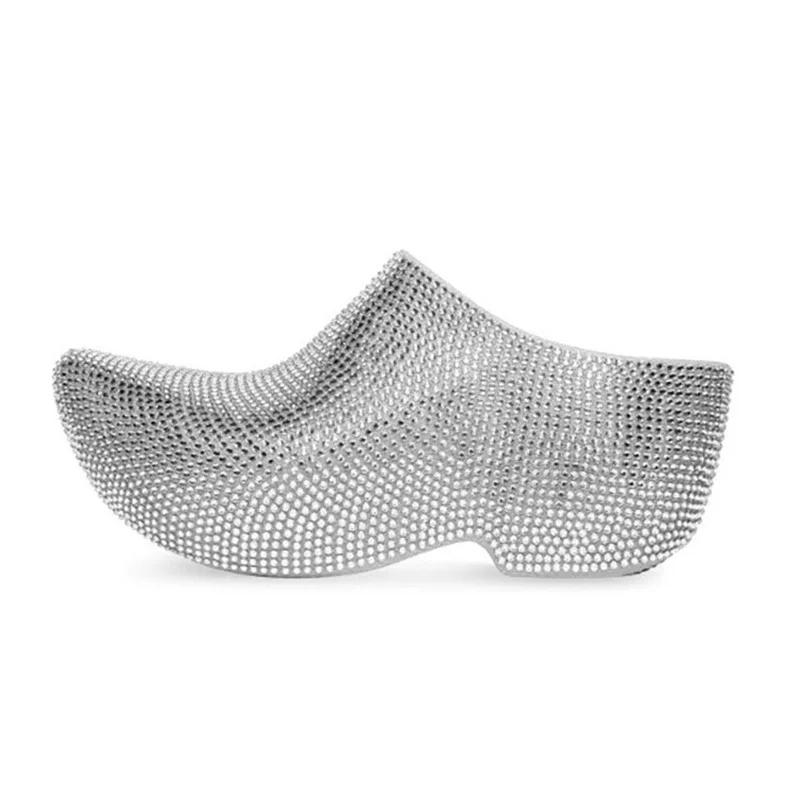 Модный бренд Водяной бриллиант Плоская подошва Пляжные шлепанцы Женские Отпуск Досуг Серебристые Сандалии на толстой подошве Средний каблук Женская обувь Размер 43