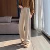 Petite Women's Mink Velvet Wide Leg Pants - Autumn/Winter Cozy Casual Wear