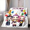 Custom 1pc Happy Birthday Celebration Blanket, Soft And Comfortable Blanket, Casual Warm, Camping Travel Blanket, Birthday Gift Q912145