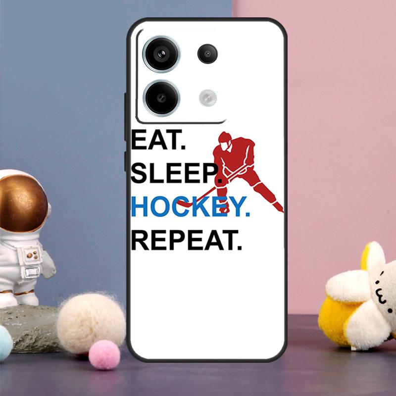 Ice Hockey Player Case For Xiaomi Redmi Note 14 9 10 11 12 13 15 Pro Plus Redmi 15 15C 10C 12C 13C 14C Cover