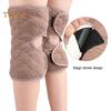 Winter Knee Warmers Thicken Fleece Lined Knee Brace Warm Thermal Knee Support Pad Compression Sleeve for Arthritic Knees
