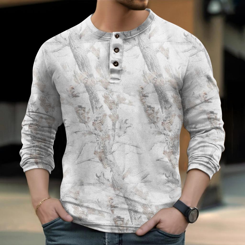 Мужская уличная винтажная модная спортивная футболка с v-образным вырезом и длинным рукавом