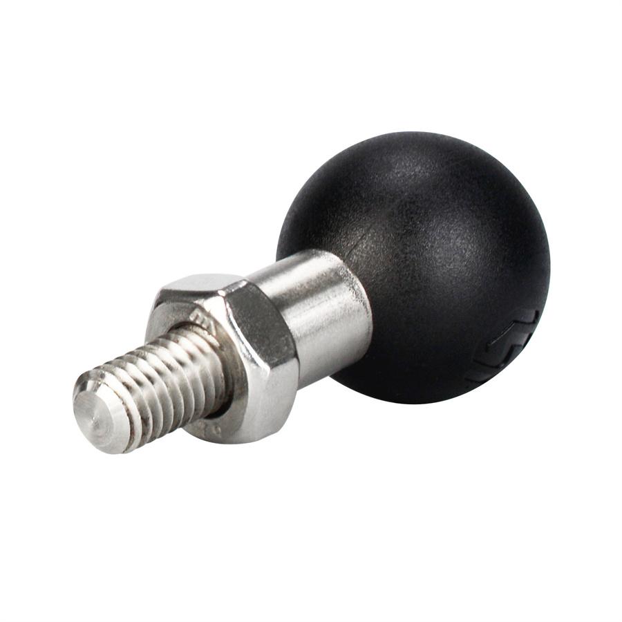 1 Inch Ball Base M10 X 1.25 Male Thread Mount for Motorcycle Motorbike ATV Handlebar Adapter
