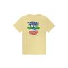 Vans X Chocore Cartoon Earth Pattern Trendy Round Neck Short Sleeve T-Shirt Unisex Tops Yellow VN0A5H5B0DO