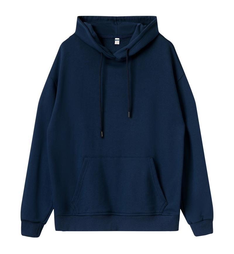 360g Terry Loop Drop-Shoulder Pocket Sweatshirt Fashionable Double-Layer Hooded Student Oversized Trendy Youth Sweatshirt