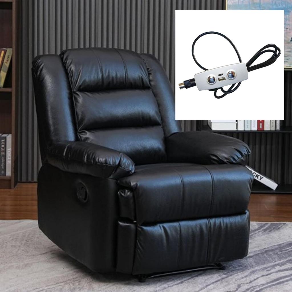 Electric Recliner Switches 2 Button Lift Chair Control Switches with USB Charging Interface Power Recliner Controller