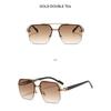 Women's Sunglasses, Double-beam Square Men's and Women's Outdoor Sunglasses.