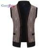 Cozy Up Men's Sweater Vest Cardigan Button Front Knitwear Contrast Color Argyle Sweater Vest