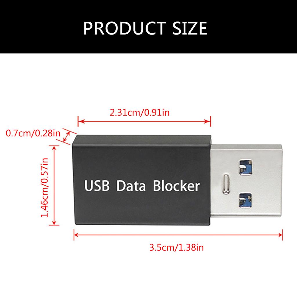 Высокомощный USB-блокиратор данных для безопасной зарядки, поддержка 12 В/3 А USB-защитника для нескольких устройств, стабильная выходная мощность