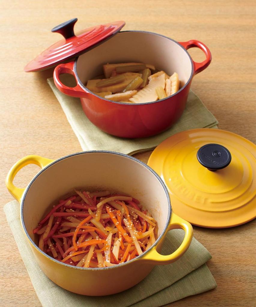 LE CREUSET Чугунная эмалированная кастрюля-кокот круглая 16 см Вишнево-красная Газ ИНДУКЦИЯ Совместимая с духовкой Японская [Официальный продукт]