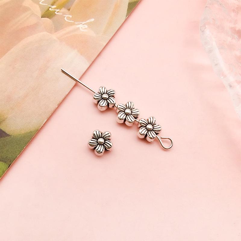 30 шт./лот тибетский античный серебряный цвет полые металлические бусины-разделители для изготовления ювелирных изделий Diy браслет Nekclace