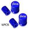 4pcs For Ford Focus Logo MK1 MK2 MK3 MK4 Auto parts Auto Badges Car Wheel Tire Valve Caps Tyre Stem Covers Airdust Waterproof