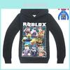 Яркий детский худи-свитер с принтом Roblox, длинными рукавами и удобной посадкой