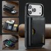 Leather Phone Case for iPhone 17 Pro Max 16E 17Air 16 Pro 15 Plus 14 13 12 11 Magnetic Detachable RFID Blocking Card Slot Wallet