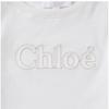 Хлоя C20110 117 Детская футболка с коротким рукавом и вышивкой логотипа