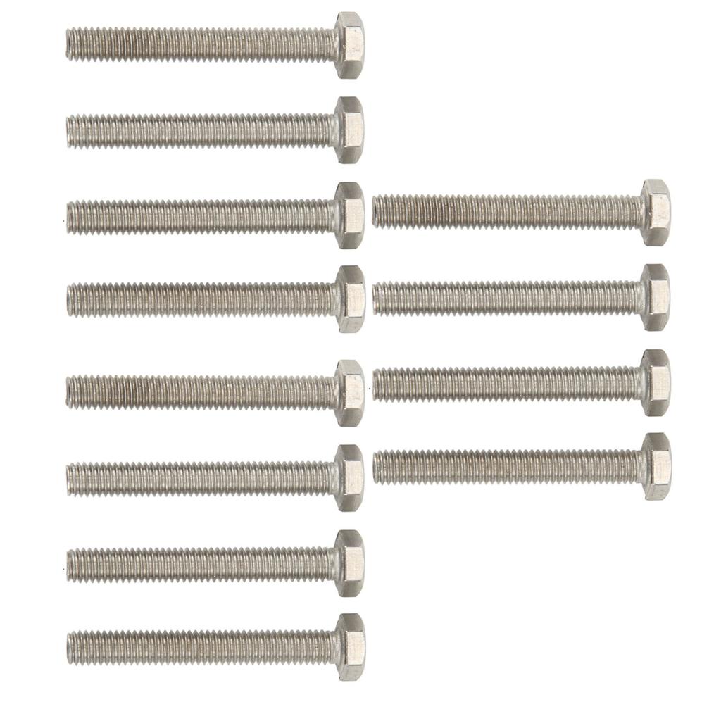 12 шт. Морской винт с шестигранной головкой из нержавеющей стали высокой твердости, болт для винта крыльчатки насоса для ремонта лодок