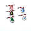 5pcs Water Drop Type Fishing Lure Spoon Metal Construction Composite Bait Lure  Fishing Accessories