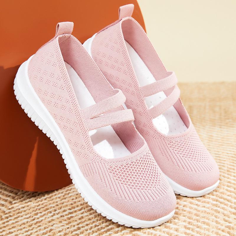 Shoes Women's Middle-aged and Elderly Mother Shoes Old Beijing Cloth Shoes Large Size Foreign Trade Women's Shoes One-pedal Cloth Shoes Casual Shoes