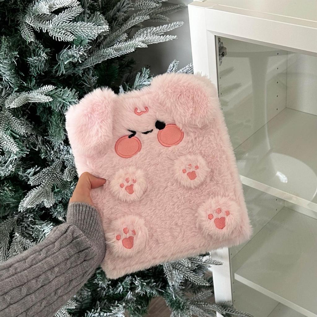 Оригинальный мультяшный плюшевый фотоальбом формата А6 – милый дизайн с щенком, котом и медведем, хранилище для карточек с отрывными листами в виде звезд