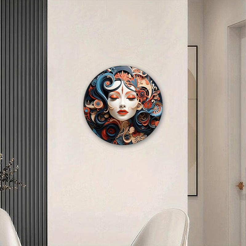 Дерево, логотип, тиснение, окрашенный металл, настенное искусство, винтажная тема, украшение для прихожей общежития, декор для входной двери церкви, настенный декор, идеально подходящий для двери, стены