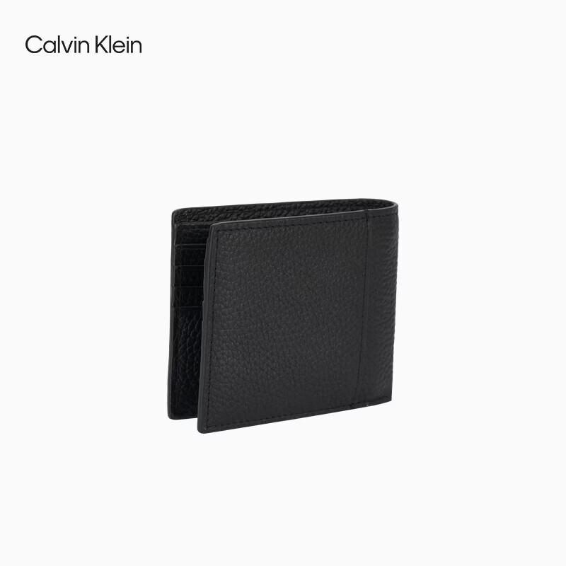 Calvin Klein Мужской кошелек-портмоне из фактурной кожи с отделениями для карт