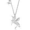 925 Sterling Silver Zircon Unicorn Cross Charm Necklace Pendant For Women Jewelry Gift Accessories Choker Colar Dz075