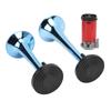 Dual Trumpet Air Horn Kit with Compressor 130dB 530 680Hz 12V Universal for Truck Car SUV Yacht