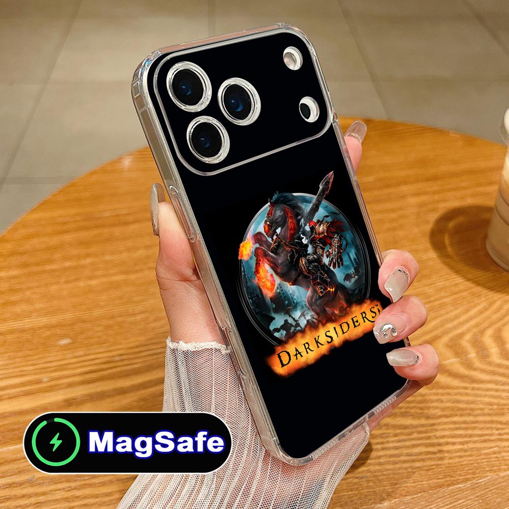 Игровой чехол для мобильного телефона Darksiders для iPhone 17 16 15 14 13 12 11 Air Pro Max Plus Mini Magsafe Прозрачный Цветной Чехол Красивый