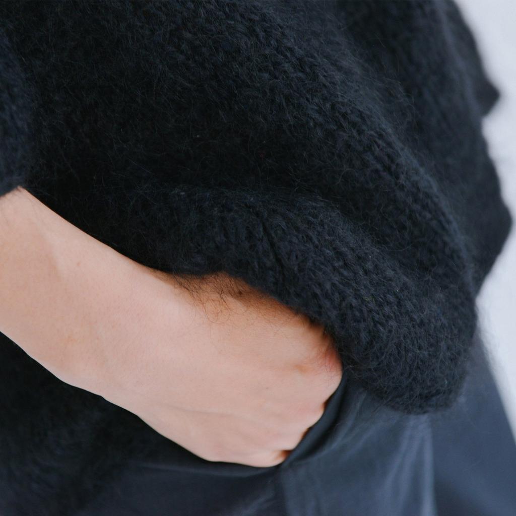 Yokota DARUMA Wool Mohair Extra Pack of Yarn, Thick, Col. 6, Gray, 20g, Approx. 46m, 5, 01-6320