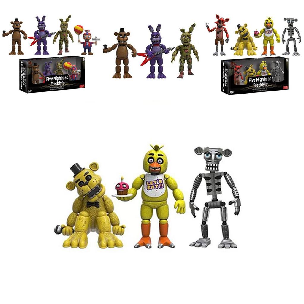 Веселый и креативный набор из 4 фигурок Five Nights At Freddy's для детей от 3 лет