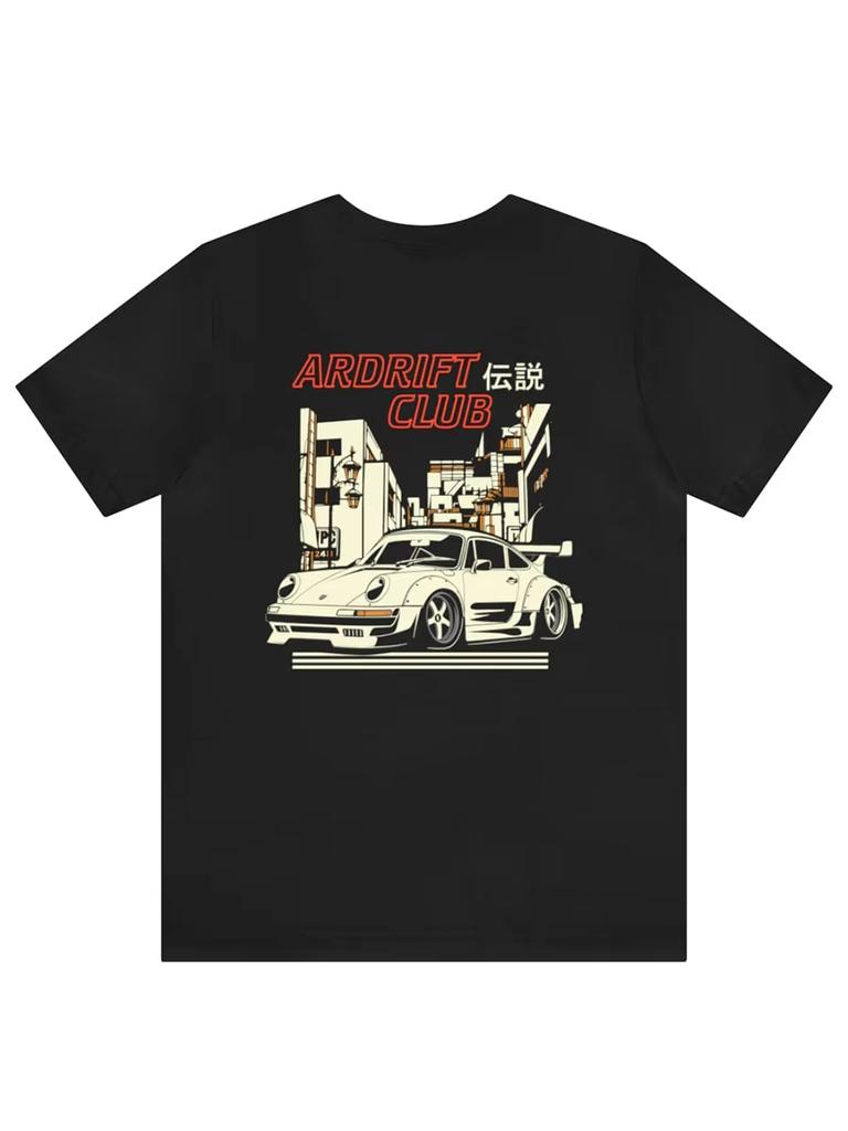 Loose Cotton Men's and Women's T-shirts Short Sleeved Shirts Ardriftclub Porsche Tee: Where Style Meets Porsche Heritage