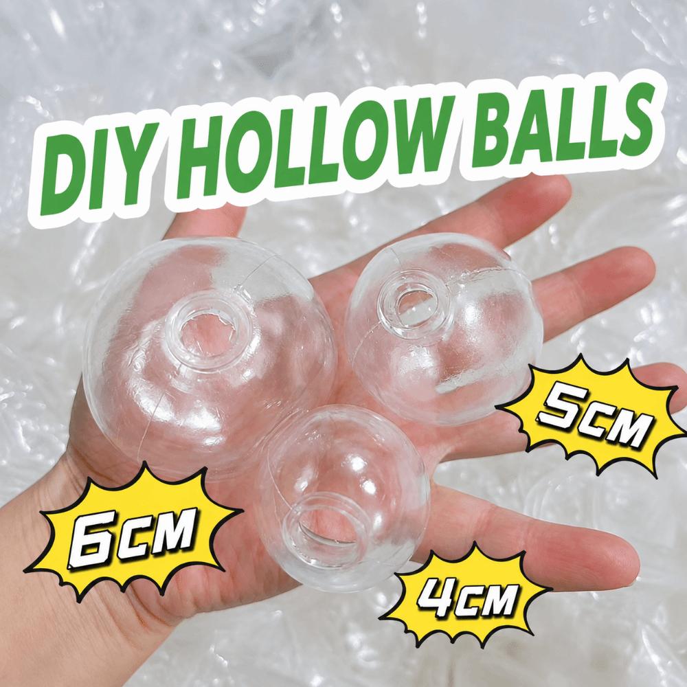 6Pcs Elastic Stretchable Clear Empty Ball Transparent Squishy Empty Shell Squish Toy Production