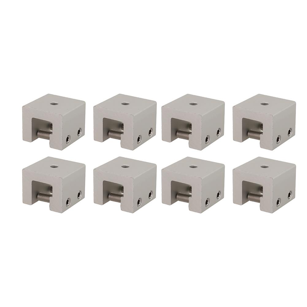 Solar Panel Mounting Sliver Solar Clamp Mount Aluminum Alloy Roof Clamp Photovoltaic System Clamp Stainless Steel Screws