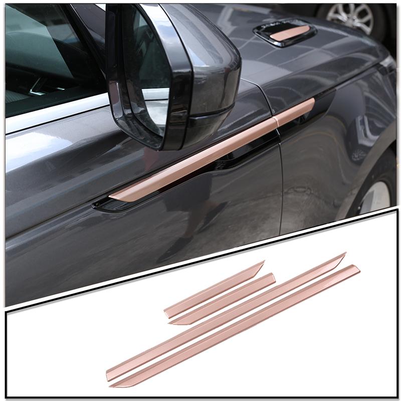 For Land Rover Range Rover Velar 2017 + Car Door Side Fender Strip Cover Trim Decoration Sticker Automotive Exterior Accessories