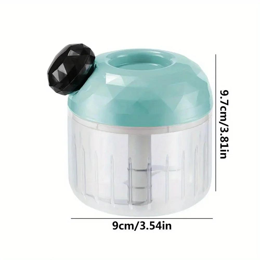 1 шт. Ручной измельчитель чеснока, мощная чесночная мясорубка, измельчитель овощей, кухонный комбайн, маленький и портативный, подходит для измельчения лука и имбиря