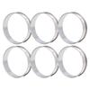 6 PCS Crumpet Rings Double Volume Easy Demoulding DIY Stainless Steel English Muffin Rings for Home Food Making Tool