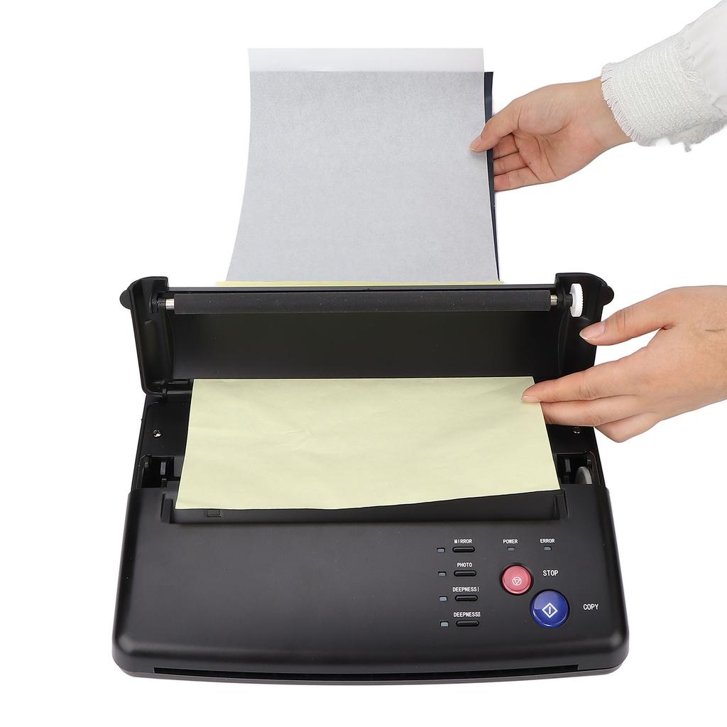 Tattoo Stencil Transfer Machine Thermal Copier with 50 Tattoo Stencil Transfer Paper for Tattoos