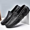 Fashion Men Leather Shoes Men Fashion Spring Autumn Loafers Slip On Business Casual Shoes Classic Soft Moccasins Hombre Flats Shoes