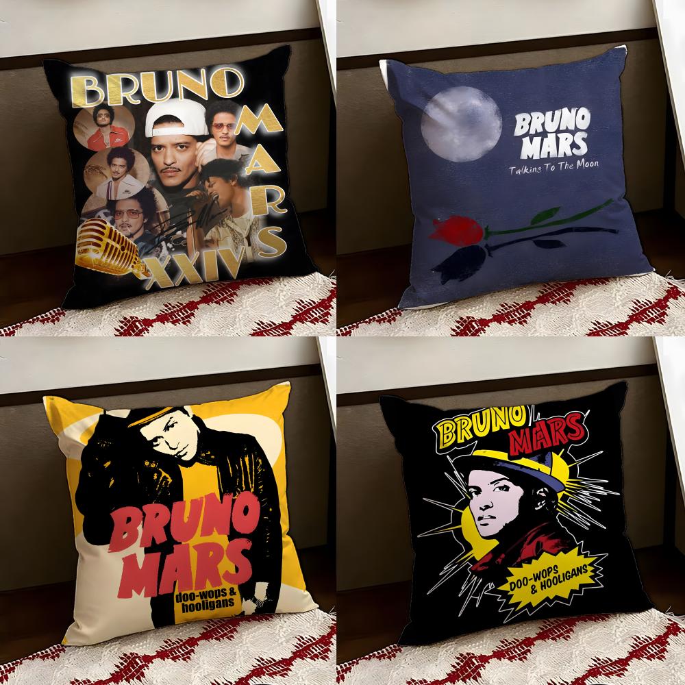 BBruno Mmars Чехол на подушку для певицы Двусторонний Мягкий Прочный Чехол на подушку для дома Автомобиля Многоцелевое Использование для Ежедневного Комфорта