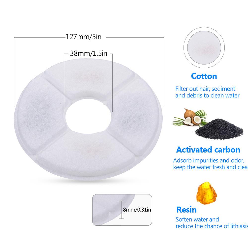 Фильтры для фонтана для кошек Сменные фильтры для диспенсера для воды для фонтана для кошек 8 шт.