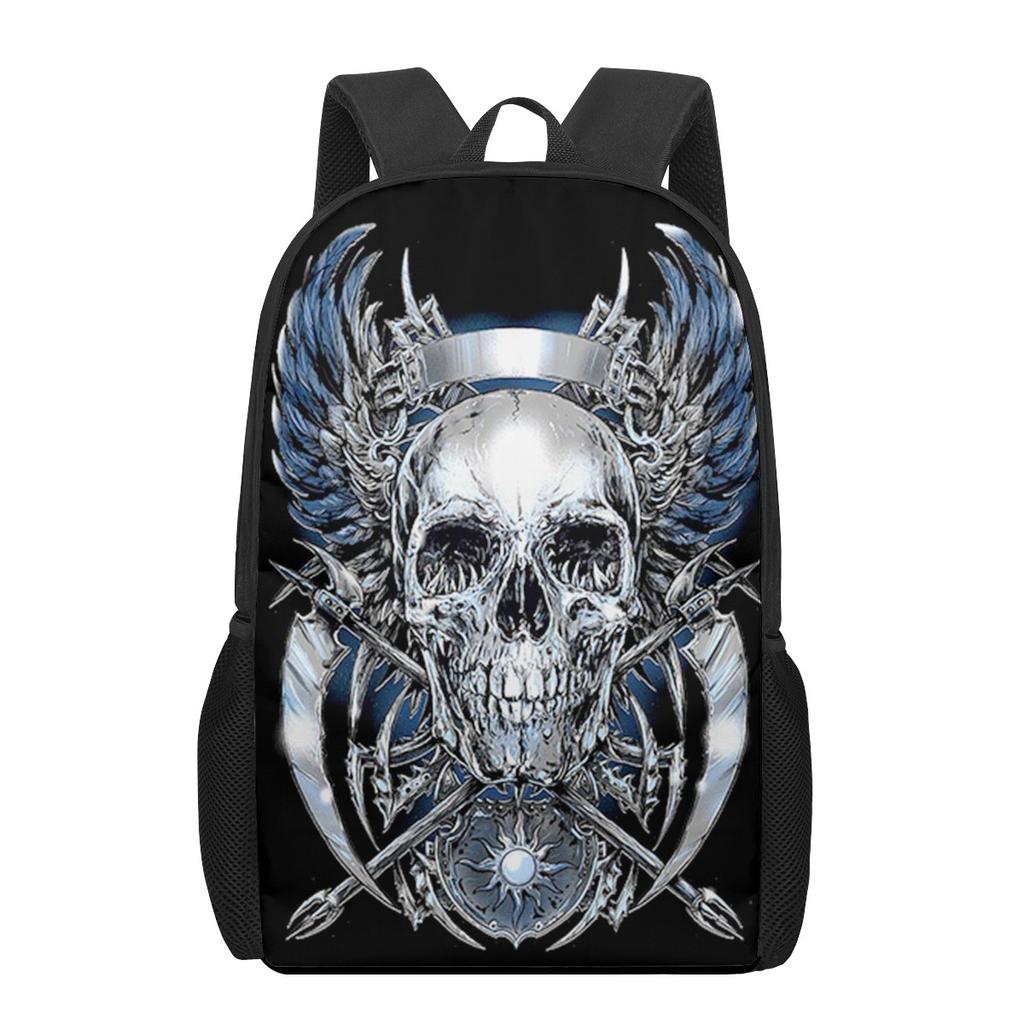 Креативный готический череп с принтом подростков повседневные сумки через плечо для мальчиков и девочек школьные сумки для женщин и мужчин дорожные рюкзаки для ноутбука