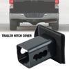 Tow Hitch Cover For Truck Trailer 2" 50mm Suv Receiver Plug Insert Car Styling Cap Towing Hauling Black Hitch Blank Cover Tube