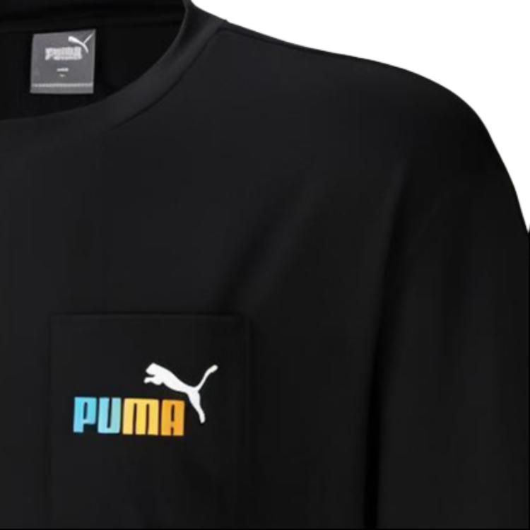 Новые футболки PUMA Унисекс Черный 678008-01