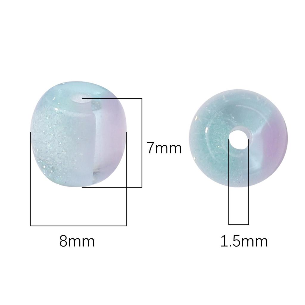 Смоляные матовые цилиндрические бусины для DIY ожерелья, браслета, серег, рукоделия 10 шт.