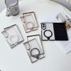 Применимо к Samsung zfold1 гальванизированный магнитный чехол для мобильного телефона zfold1 вращающаяся подставка защитный чехол zflip1 простой модный