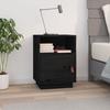 VidaXL Bedside Table Black 40x34x55 Cm Solid Pine Wood 818323