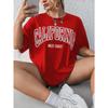 Summer Women CALIFORNIA West Coast T-Shirt Fashion Letter Short Sleeve Clothing Female Vintage Tops Tees Casual Streetwear